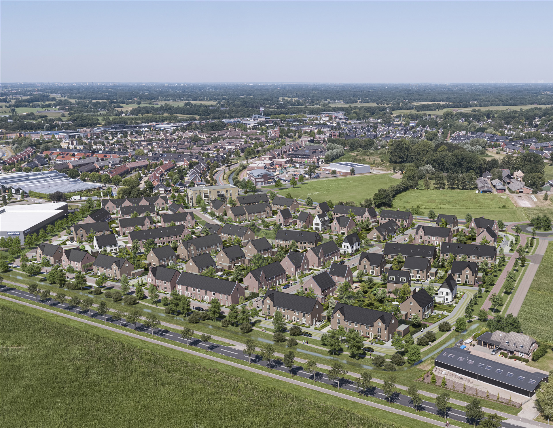 2189,4 Mheen De Burgt De Lanen Oost Barneveld Fase 2 Vogelvlucht 72Dpi